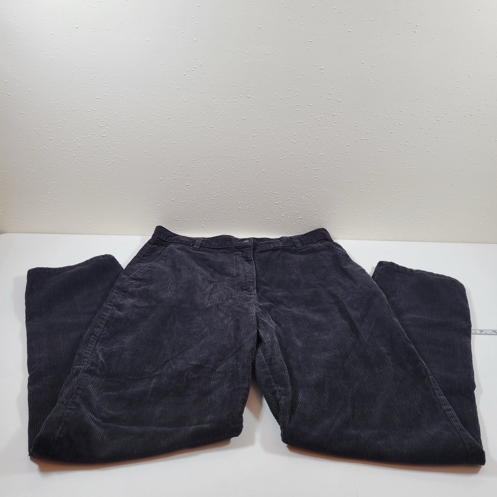 Vintage 1980's Woolrich Corduroy Pants Women's 16 Black Excellent Straight Leg